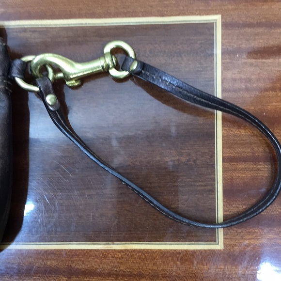 Coach Bronze Leather Wristlet - Picture 4 of 11